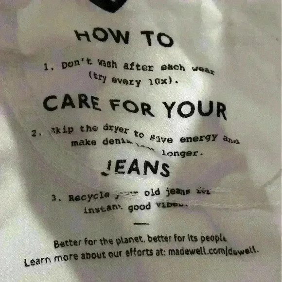 Madewell 10” high rise white skinny crop size 23 - Picture 11 of 14